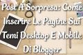 Pagine Su Blogger Versione Desktop E Mobile: Come Inserirle