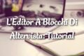 Editor A Blocchi Di Altervista: Tutorial
