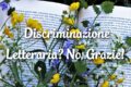Discriminazione Letteraria: No Grazie!