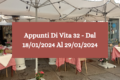 Appunti Di Vita 32 - Dal 18/01/2024 Al 29/01/2024